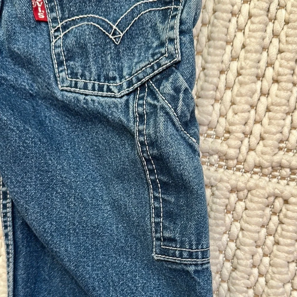 Levi's Blue Classic Straight Leg Jeans. Vintage